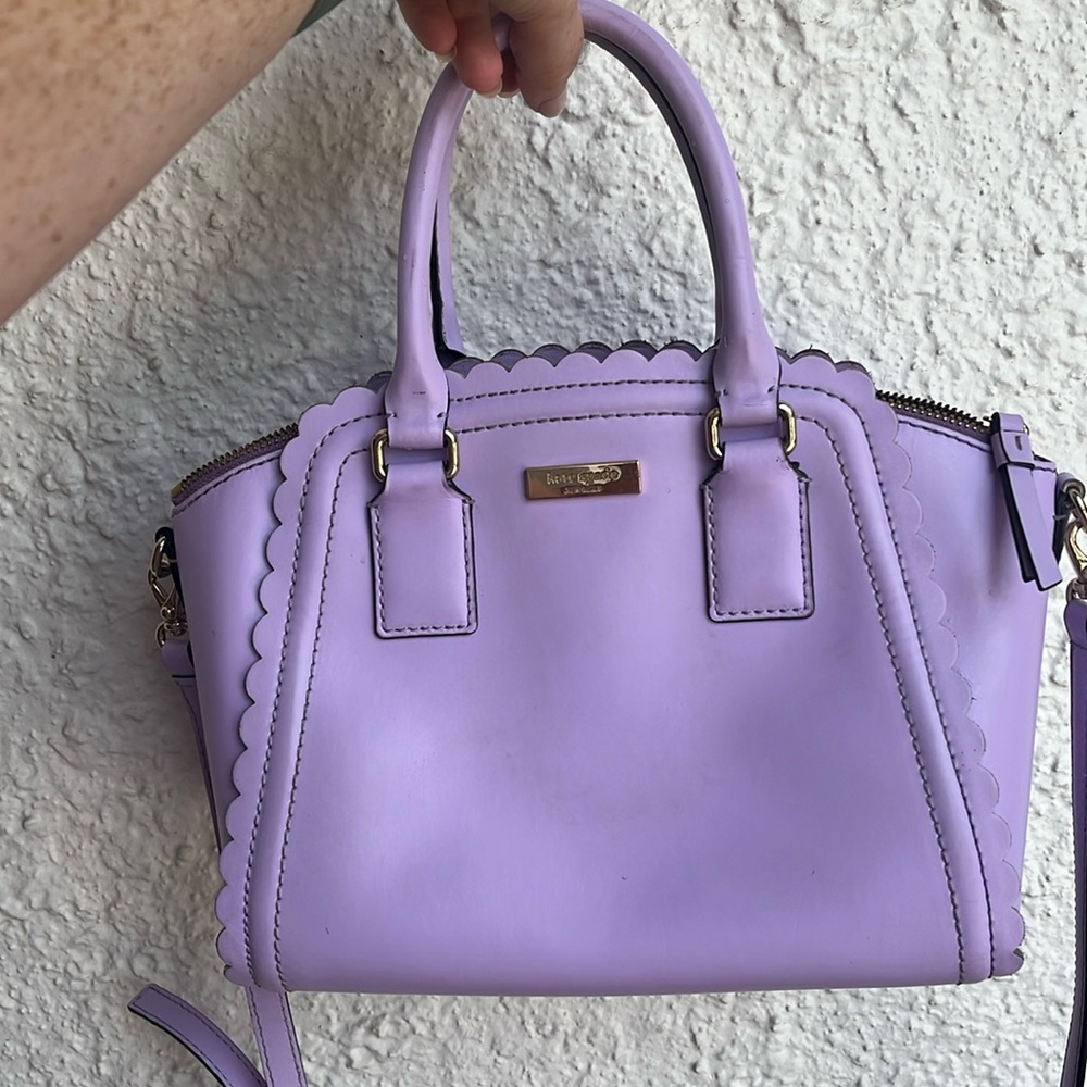 Lavender Kate spade scallop purse